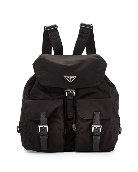 prada backpack black|Prada backpacks on sale.